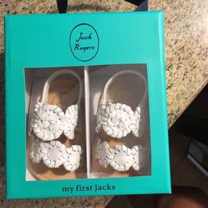 BNIB Baby Jacks - White Lauren - Size 1